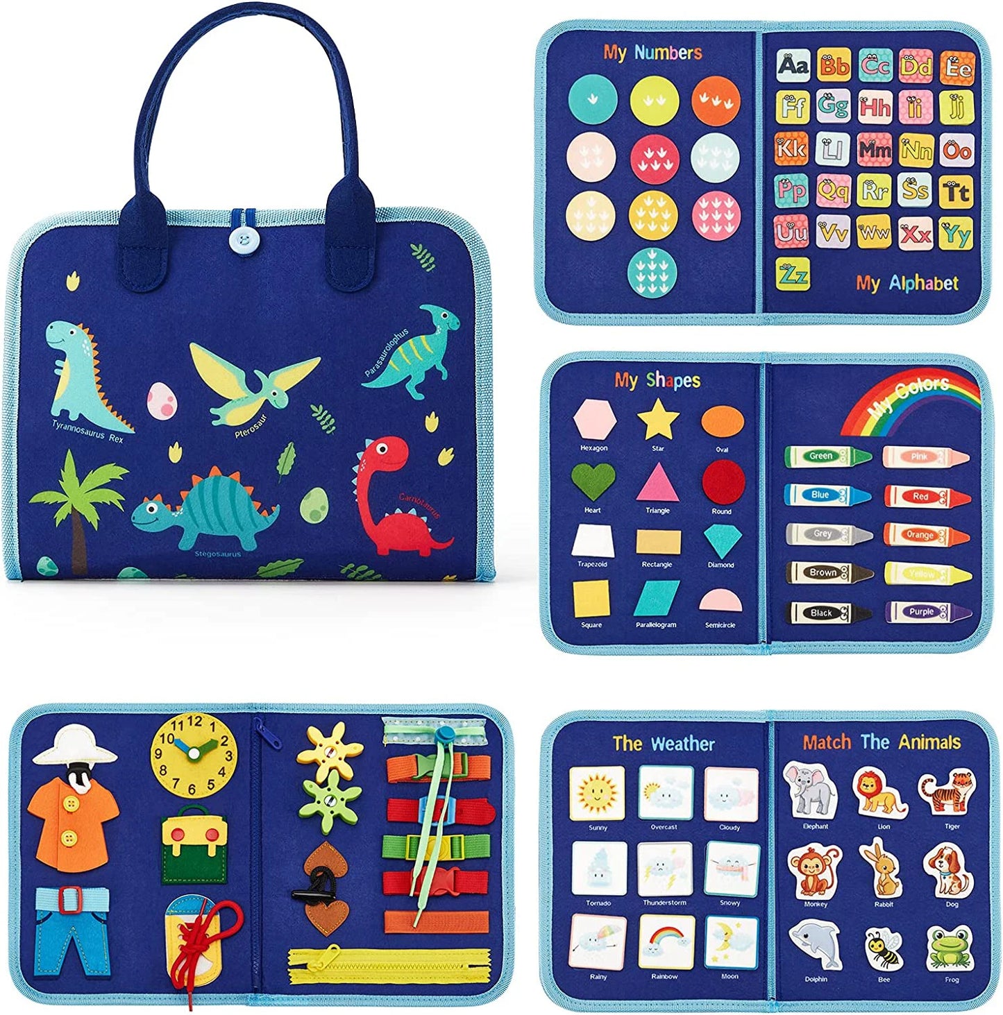 🧳 Kibo Adventure Bag™ – Libro Sensorial para Pequeños Exploradores