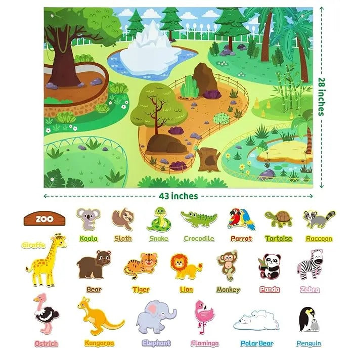 🦁 Kibo Story Board™ | Mapa Montessori de Animales del Mundo