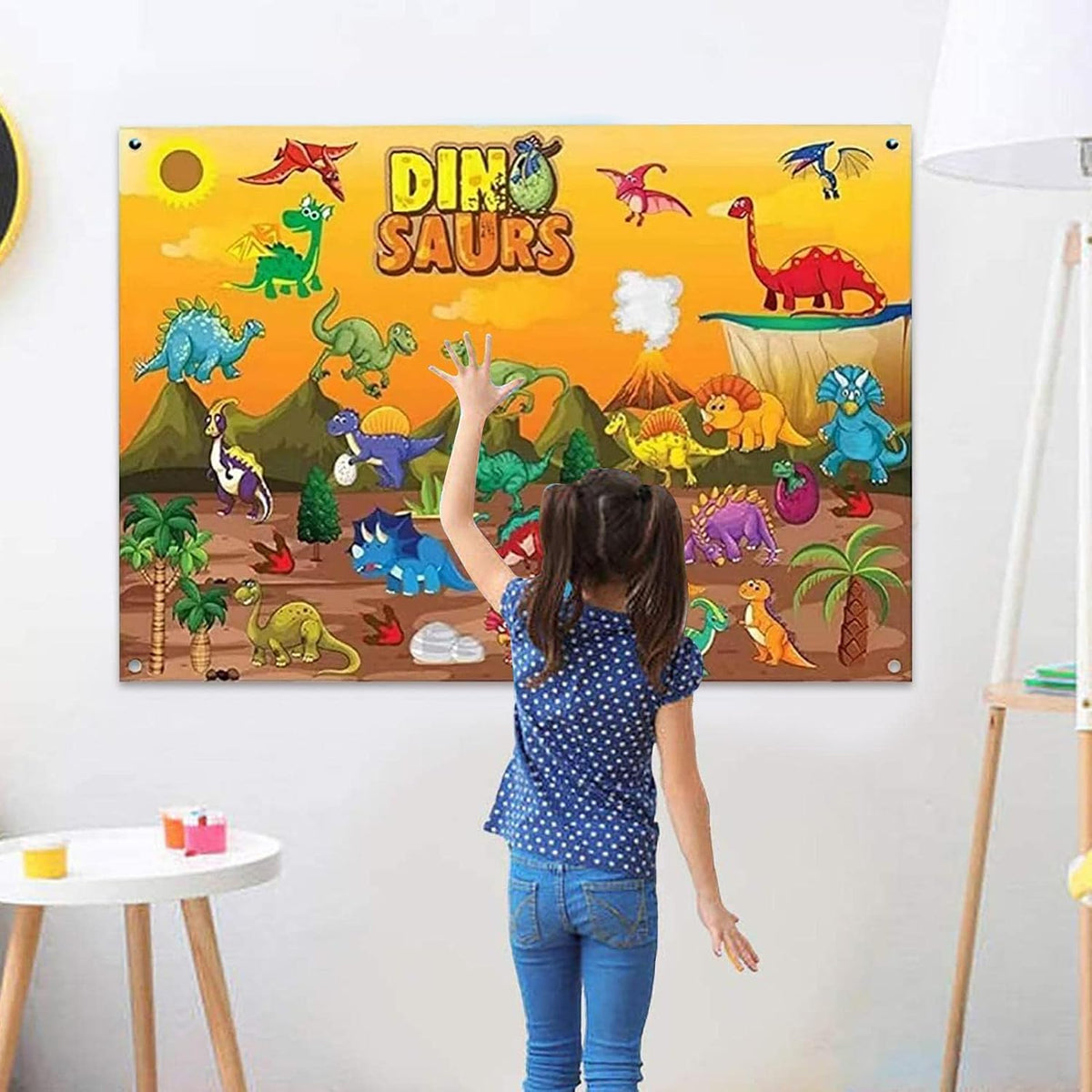 🦕🦖 Kibo Explora™: Dino World – Tablero de Fieltro Montessori