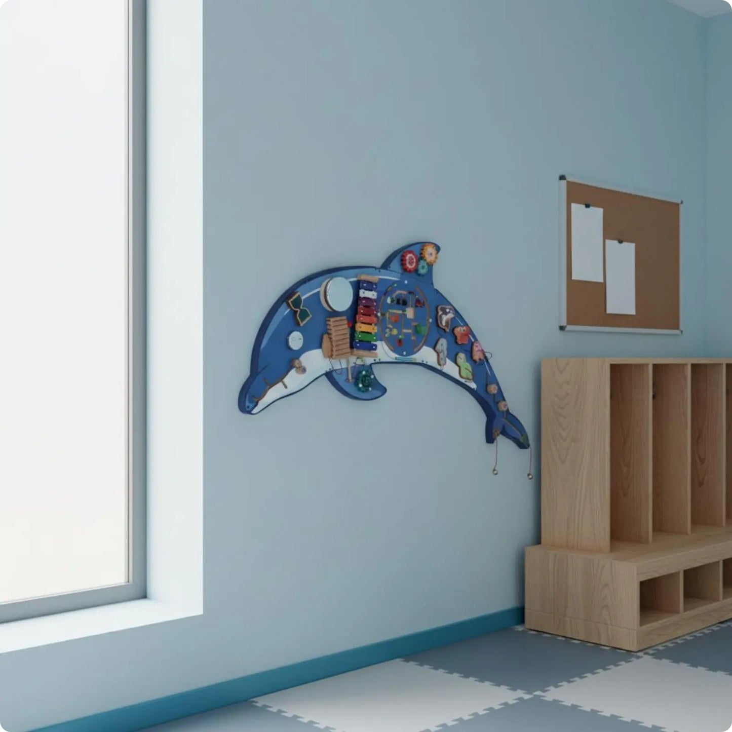 ✨ Kibo Activity Wall™ – Panel Montessori Interactivo de Pared