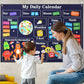 📅 Kibo Calendario™ – Tablero de Fieltro Montessori