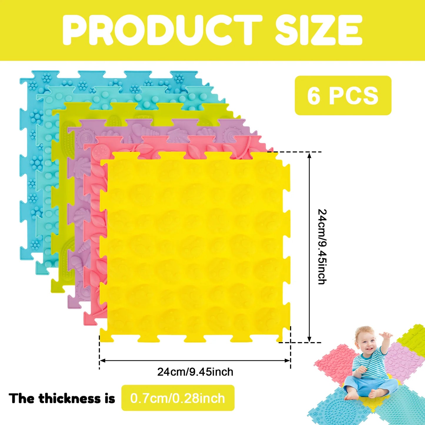 👣 Kibo Sensory Path de Silicón™ | Set de 6 Piezas