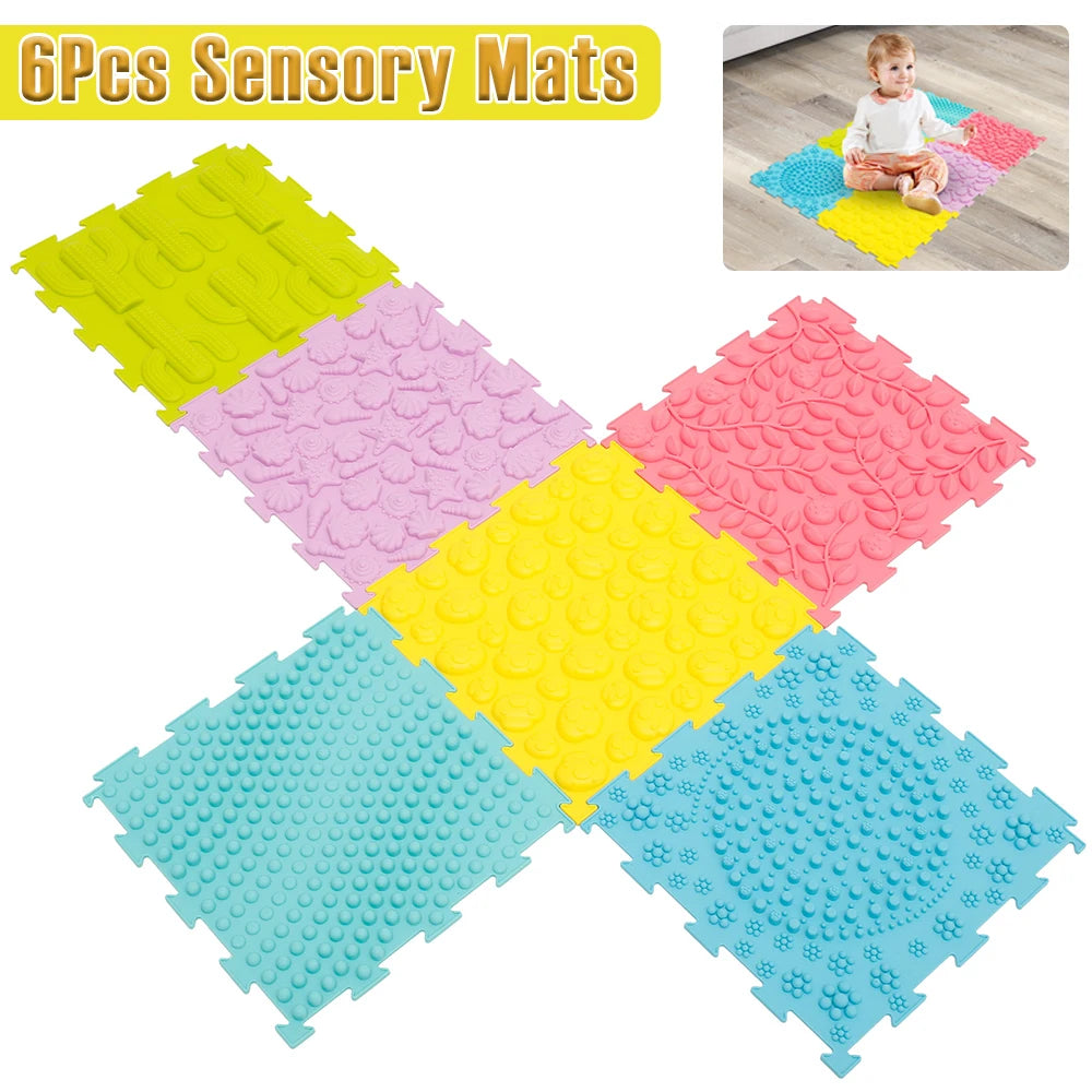 👣 Kibo Sensory Path de Silicón™ | Set de 6 Piezas
