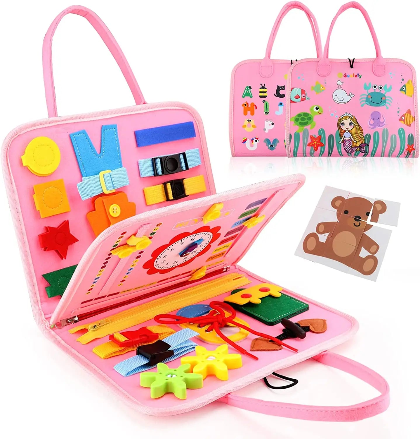 🧳 Kibo Adventure Bag™ – Libro Sensorial para Pequeños Exploradores