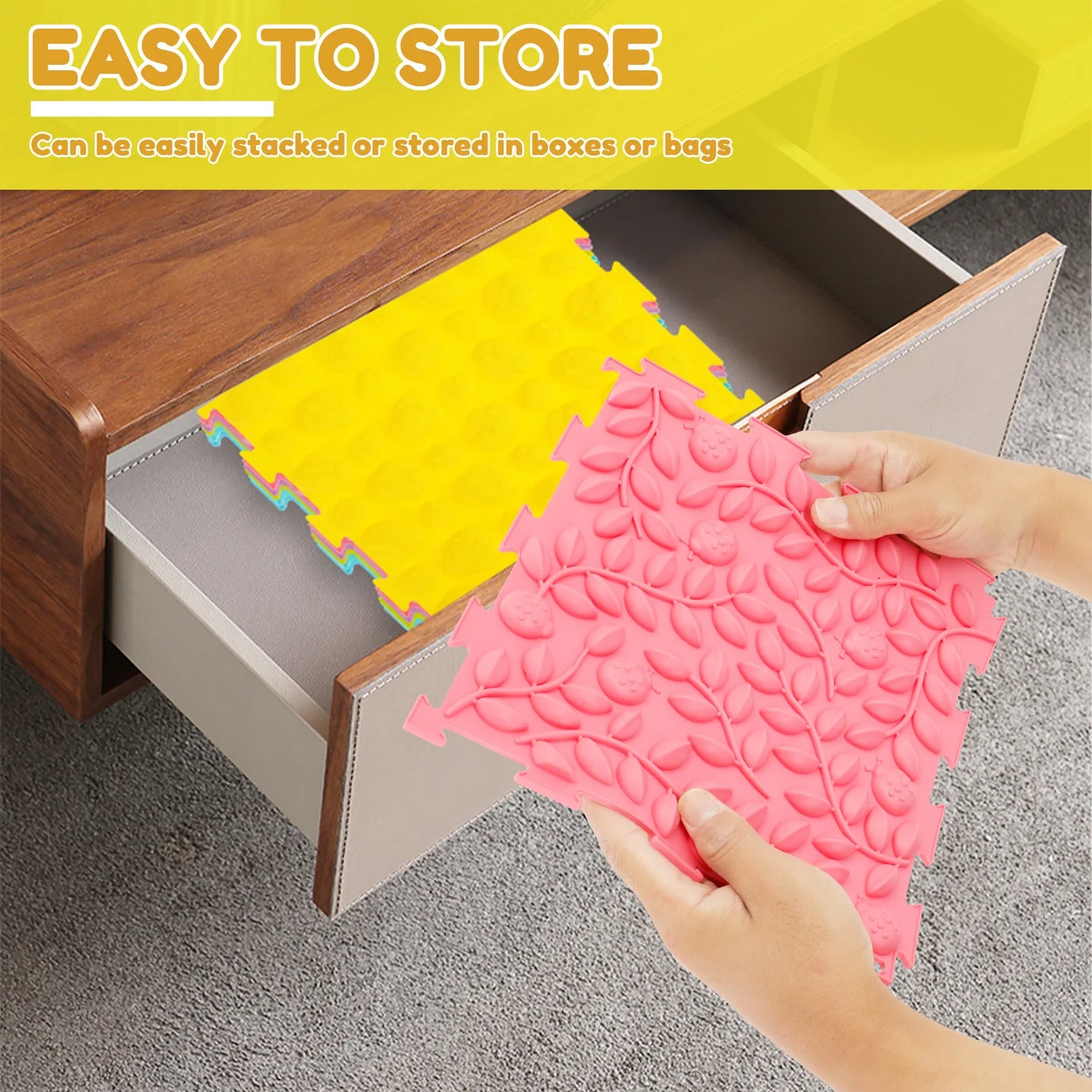 👣 Kibo Sensory Path de Silicón™ | Set de 6 Piezas