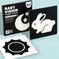 🖤🤍 Kibo Baby Vision™ – Tarjetas Montessori para Estimulación Visual 👶✨