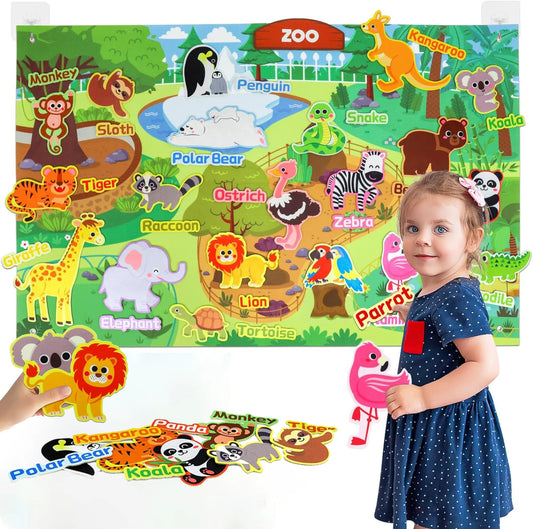 🦁 Kibo Story Board™ | Mapa Montessori de Animales del Mundo