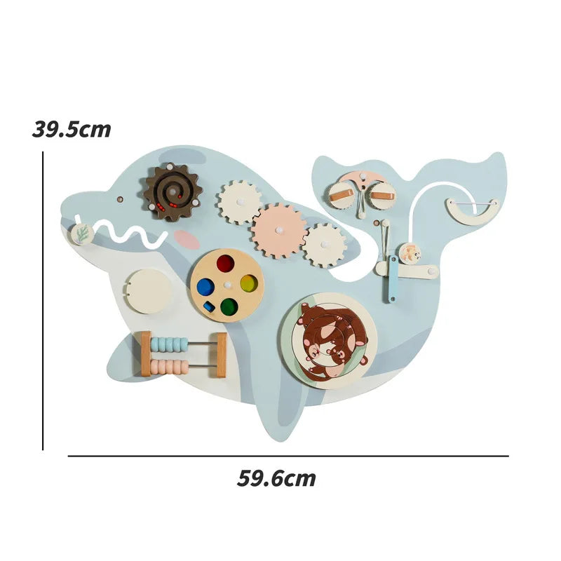 ✨ Kibo Activity Wall™ – Panel Montessori Interactivo de Pared