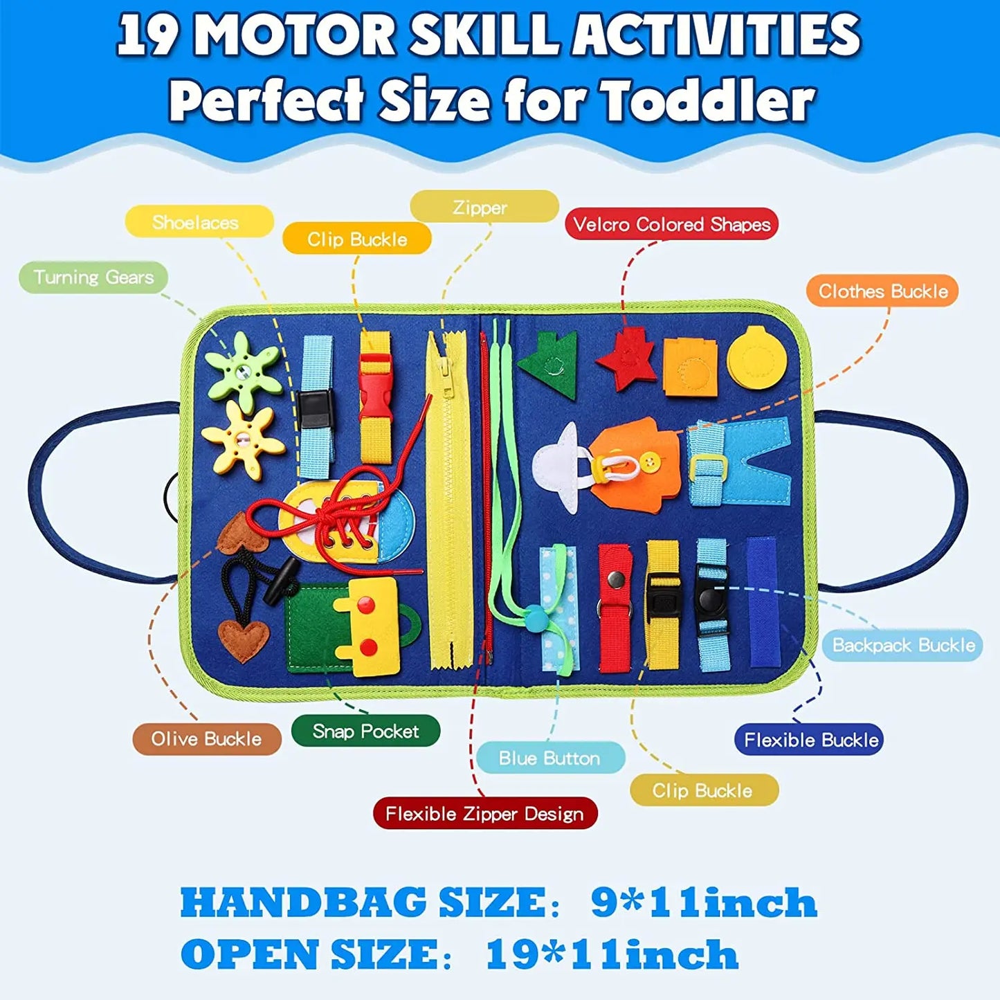 🧳 Kibo Adventure Bag™ – Libro Sensorial para Pequeños Exploradores