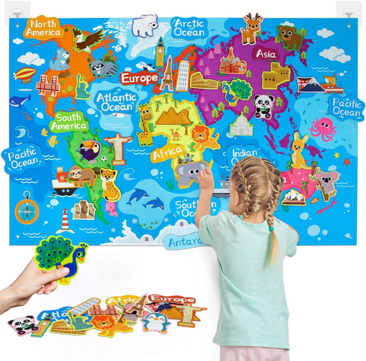 🌍 Kibo Story Board™ | Mapa Montessori de Mapa del Mundo