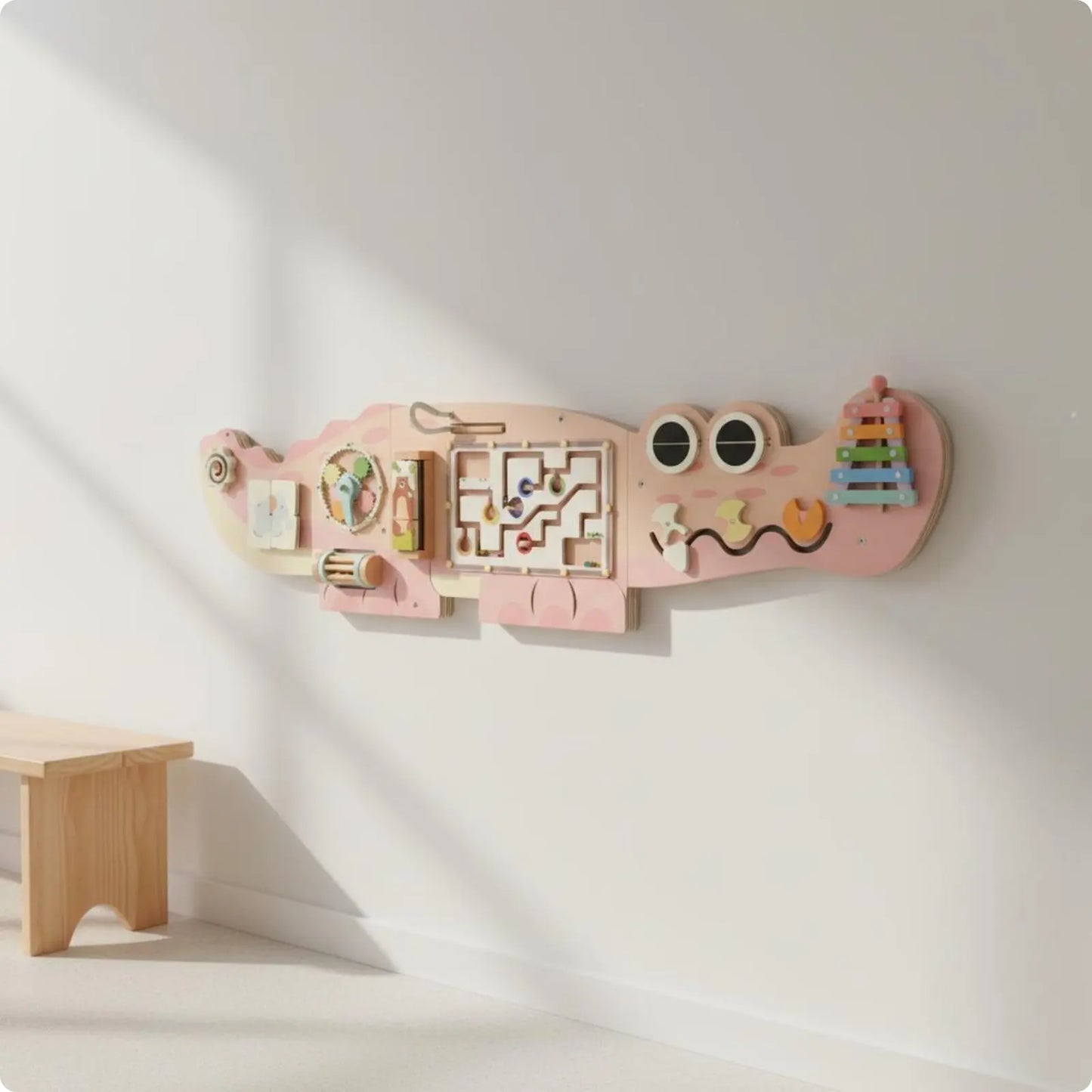 ✨ Kibo Activity Wall™ – Panel Montessori Interactivo de Pared