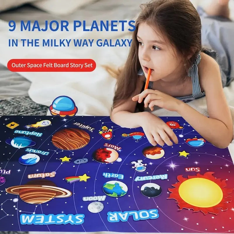 🚀 Kibo Story Board™ | Mapa Montessori de Sistema Solar