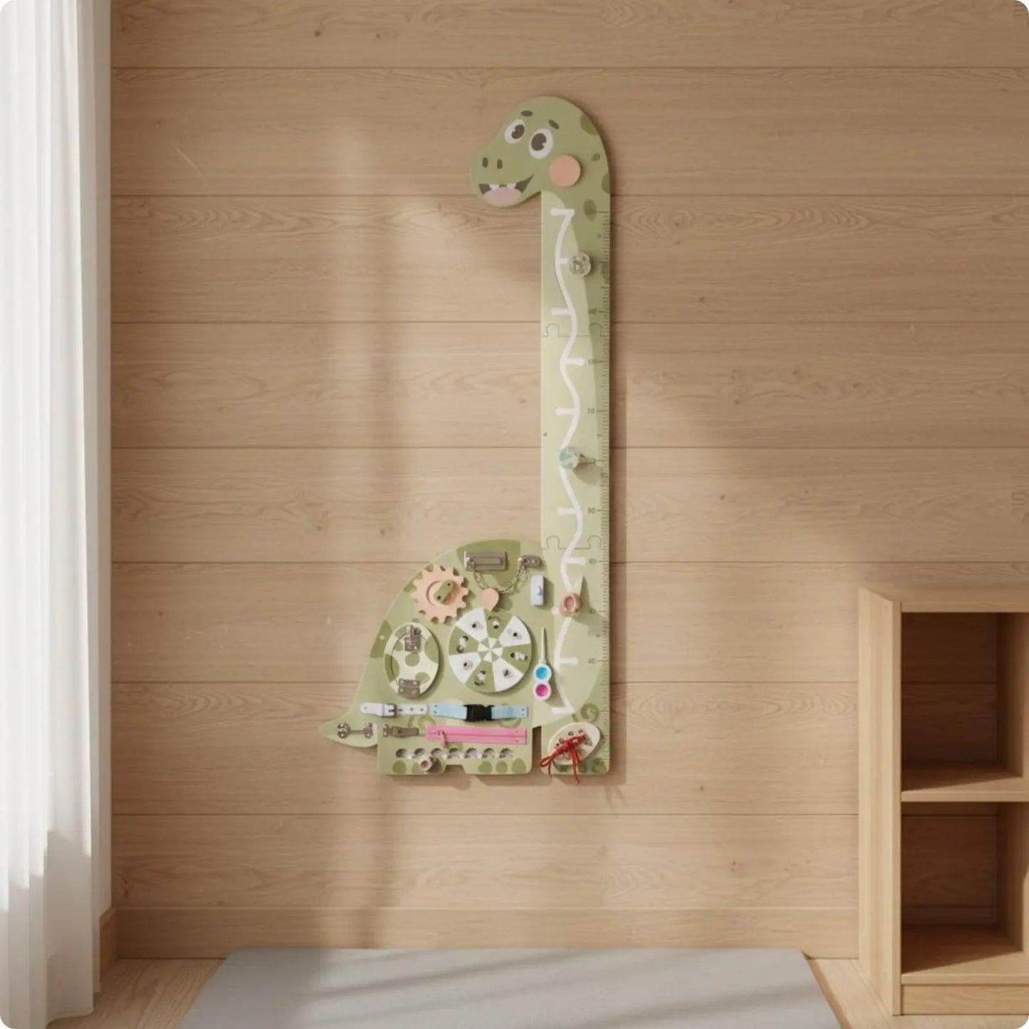 ✨ Kibo Activity Wall™ – Panel Montessori Interactivo de Pared