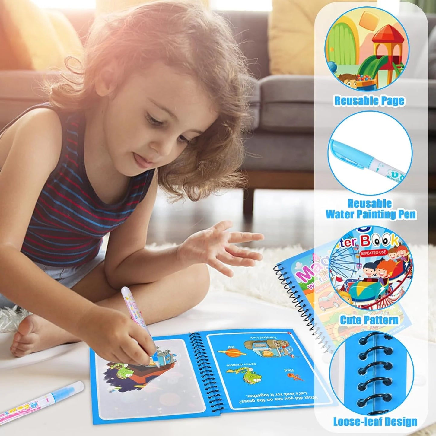 🎨 Kibo Magic Book™ | Aventuras para pintar