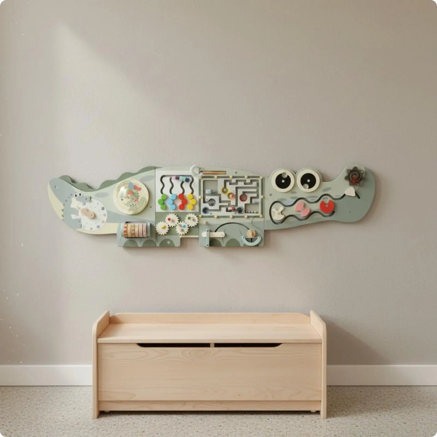 ✨ Kibo Activity Wall™ – Panel Montessori Interactivo de Pared