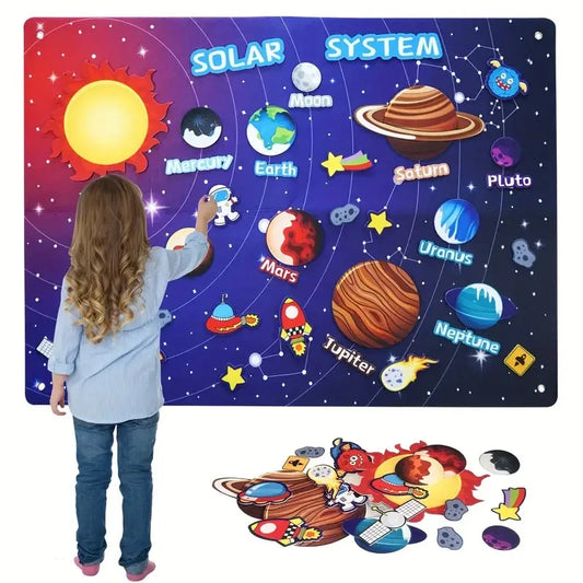 🚀 Kibo Story Board™ | Mapa Montessori de Sistema Solar