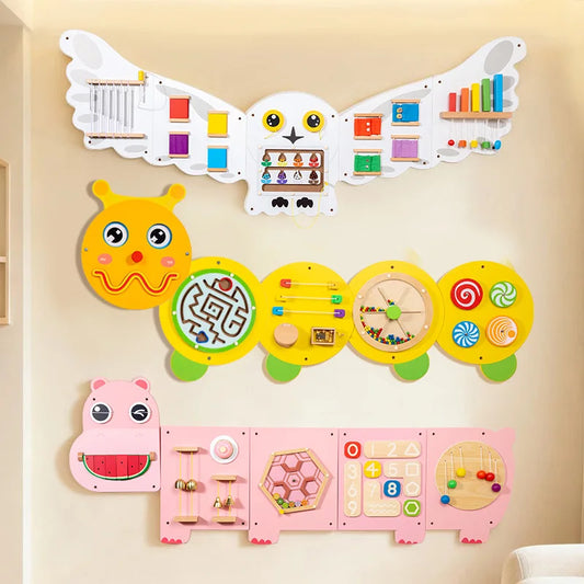 ✨ Kibo Activity Wall™ – Panel Montessori Interactivo de Pared