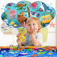 🌊 Kibo Explora™: Mundo Marino – Tablero de Fieltro Montessori
