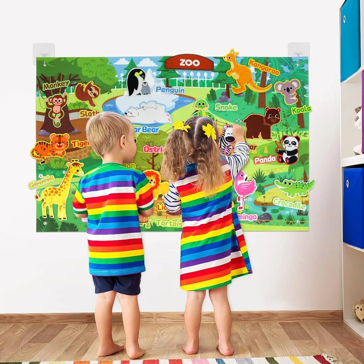 🦁 Kibo Story Board™ | Mapa Montessori de Animales del Mundo