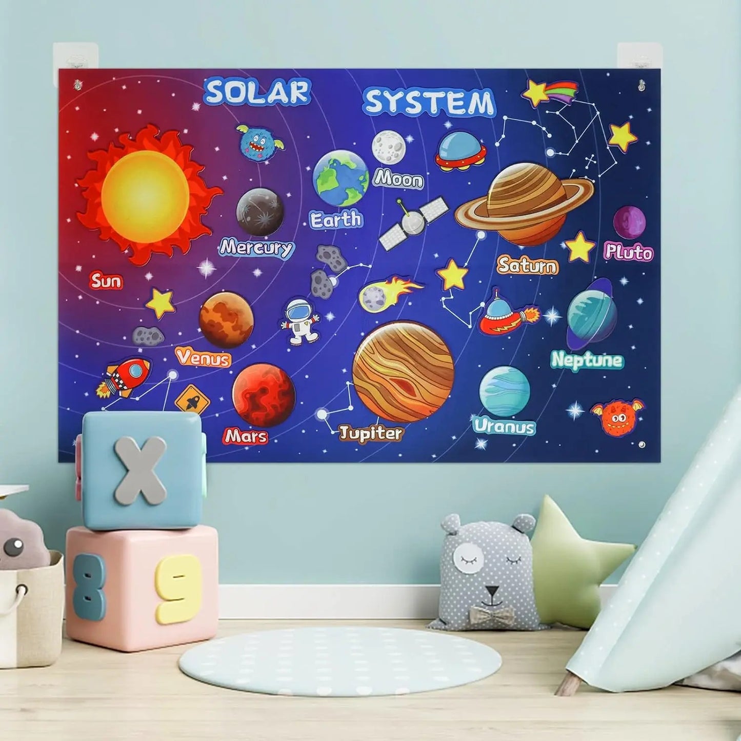 🚀 Kibo Story Board™ | Mapa Montessori de Sistema Solar